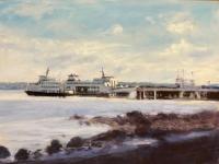 The Vashon/Fauntleroy Ferry at the Dock by Janeen Bramwell