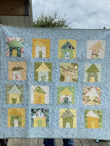 Fairy Houses (quilt) by Andrea Avni