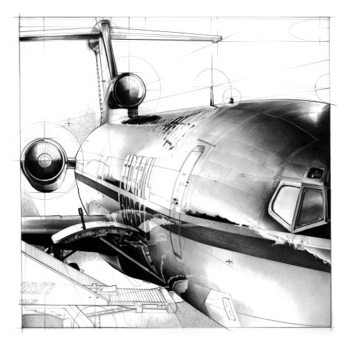 Boeing 727, 1989 by Bruce Morser