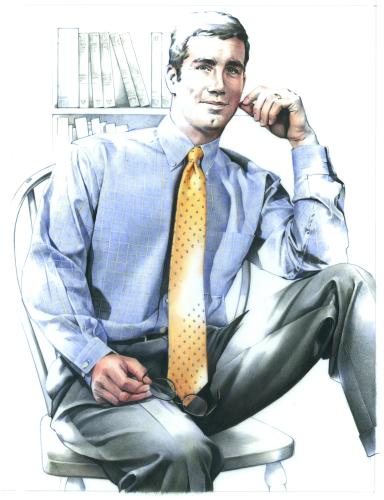 Blue Shirt, 1997 by Bruce Morser