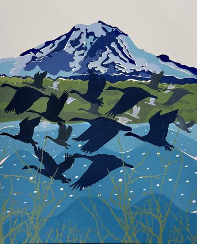 Flock of Seabirds by Deborah Taylor