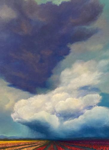 Storm Over Skagit Valley, Study #1 by Tina Anderson