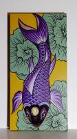 Metallic Purple Koi Fish by Bryon Stewart