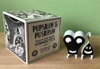 Black and White Pupshaw and Pushpaw Standees, 2006 by Jim Woodring