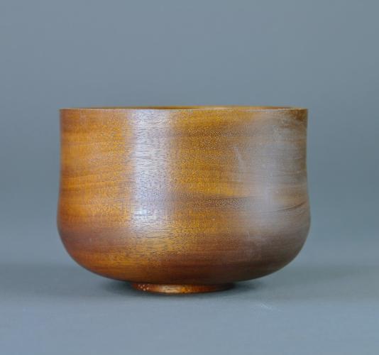 Mahogany bowl by Steve Schlossman