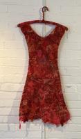 Red Dress with Hangers by Julie Thurber