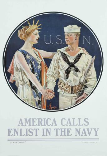 America Calls - Enlist in the Navy by Matt Bergman Collection