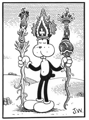 Happy for Now, 2021 by Jim Woodring