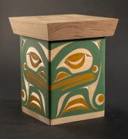 Tree Front and Gold Finch Bentwood Box by Andy Peterson