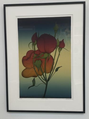 Seven Roses by Art Hansen