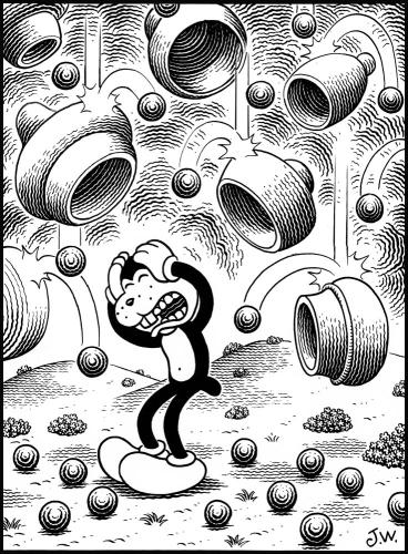 Loud Day, 2017 by Jim Woodring